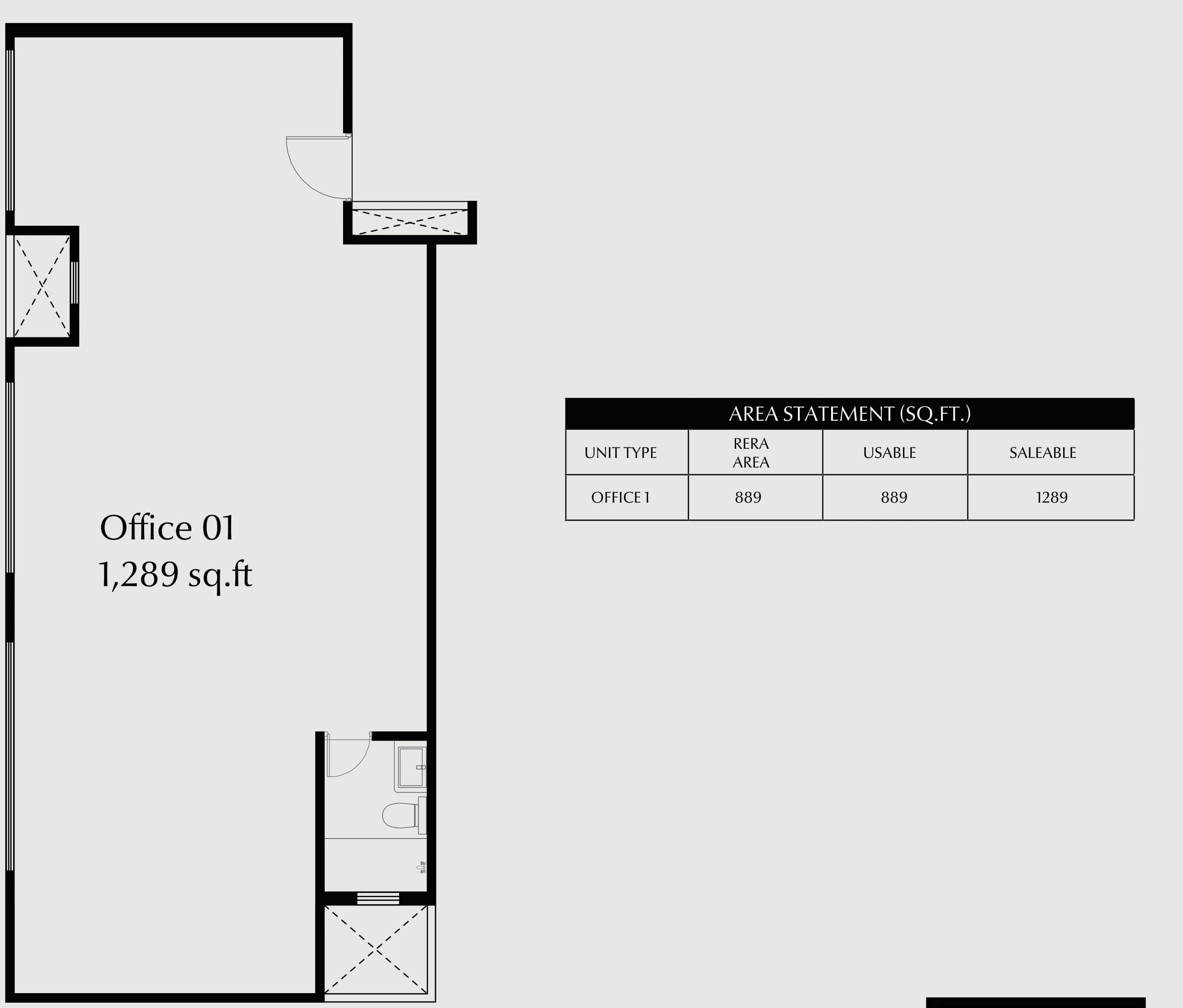 Office 01 floor plan drawing